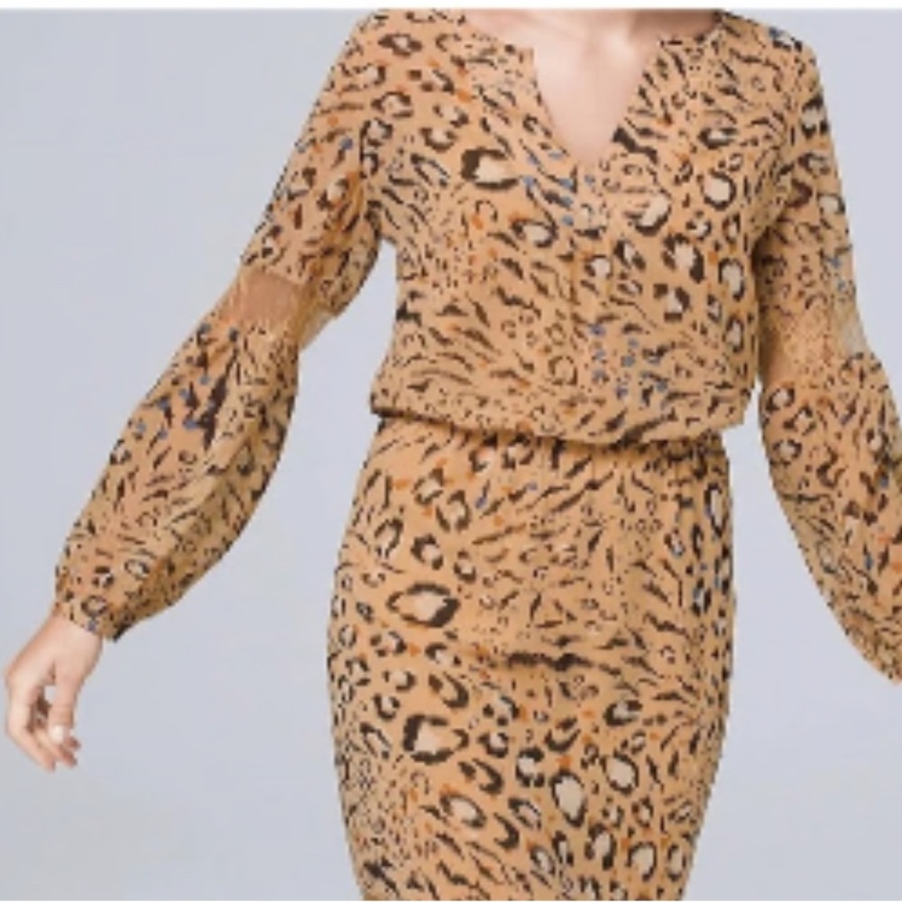 Bohemian style Chiffon Dress Animal print